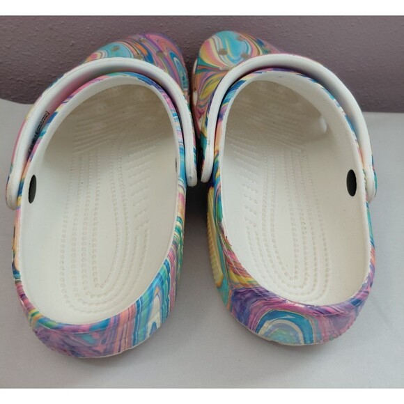 Crocs Classic Rainbow Watercolors Tye-Dye Men’s Clog Size 7 Women's/ Men's 5 - Picture 5 of 8